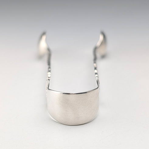 1902 British antique sterling silver sugar tongs 22g Charles Boyton